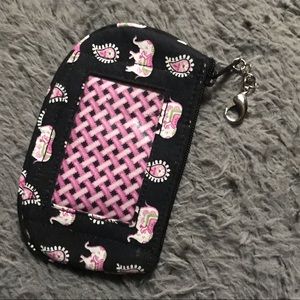 Retired Pink Elephants Iconic Clip-on ID Wallet